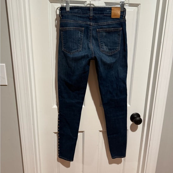 Zara Basic Denim Size 2 with Rivets - Picture 4 of 5